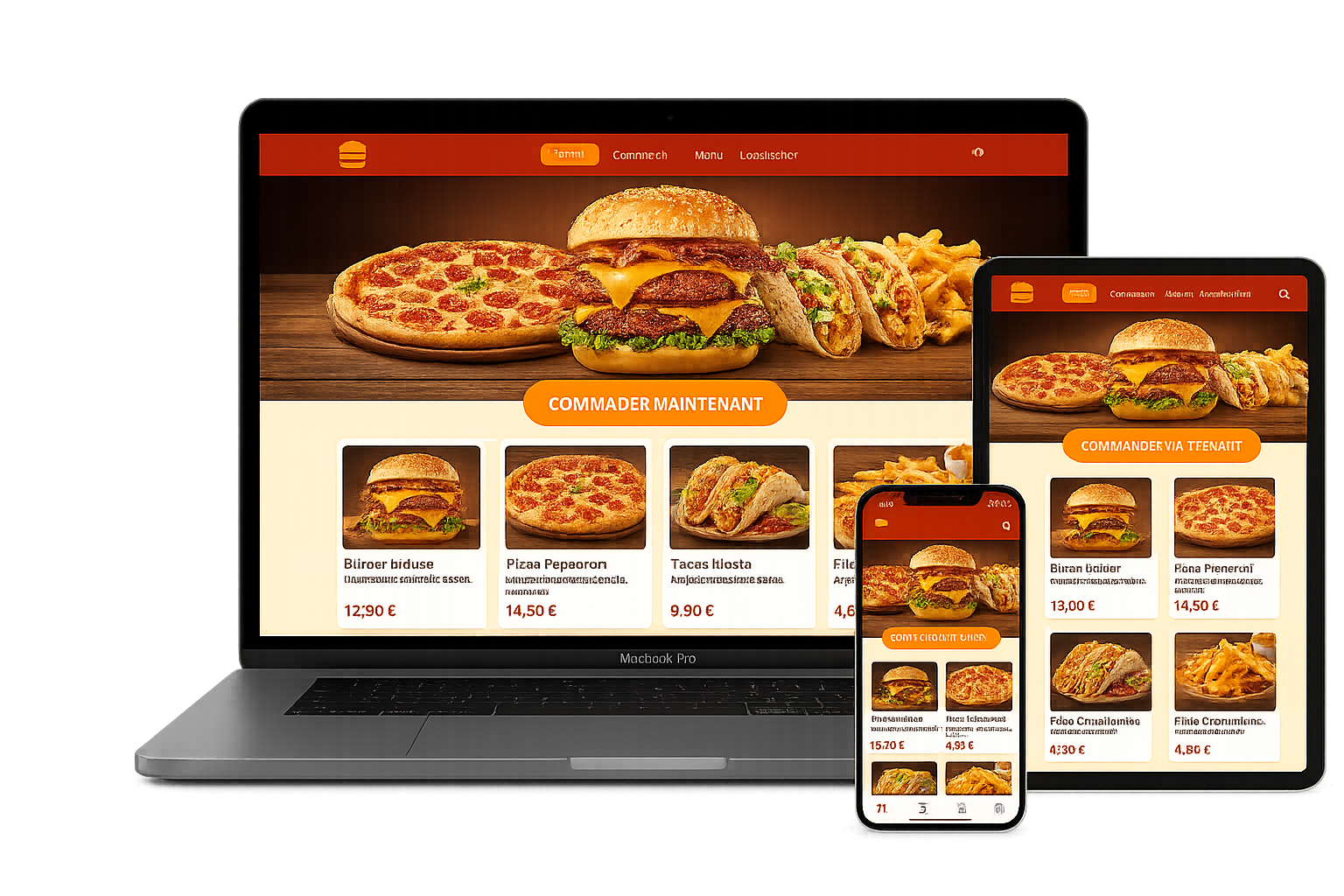 Aperçu mobile QwikEat